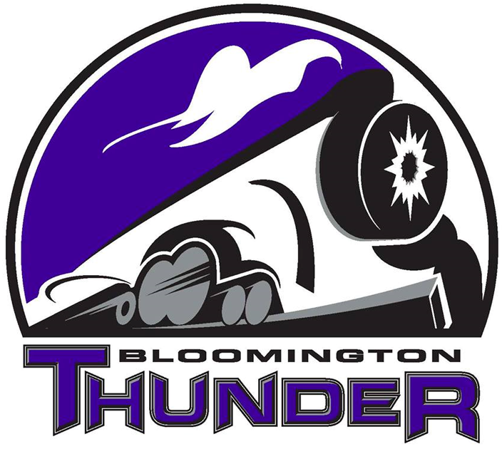 bloomington thunder 2014 primary logo iron on transfers for T-shirts
